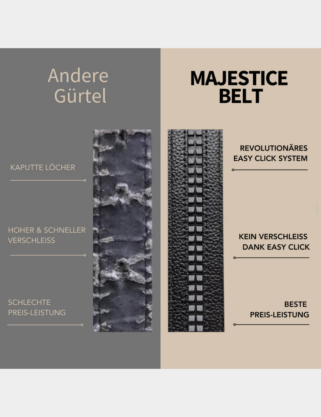 Majestice Belt | Der Gürtel, der Ihren Alltag verzaubert