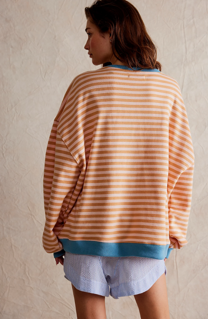 MAYA | Gestreifter Oversize-Pullover