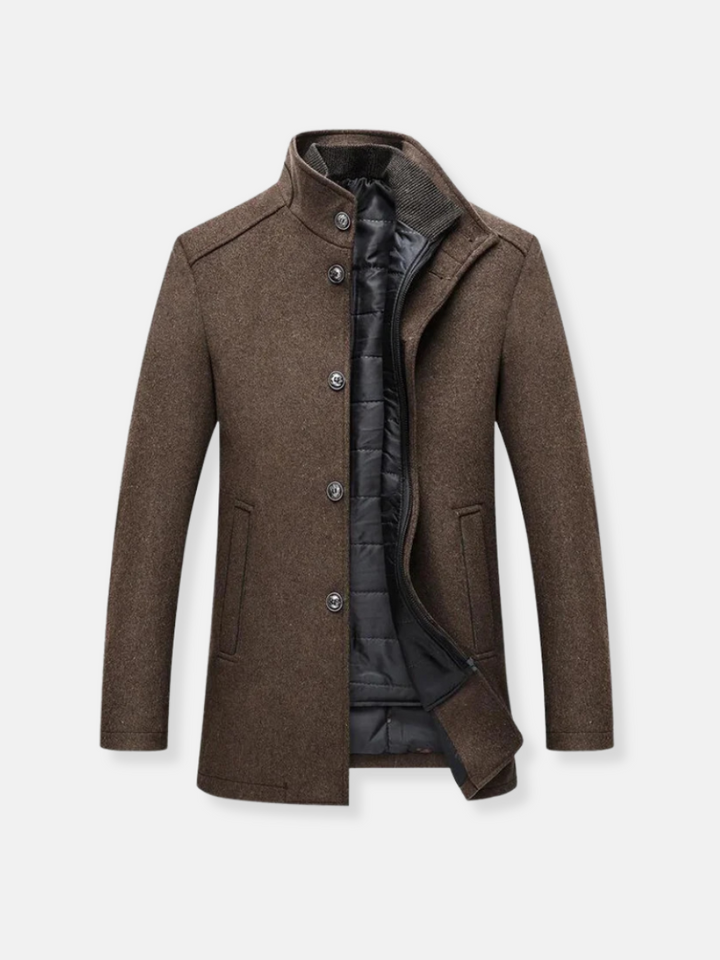 Wollener Trenchcoat für Herren