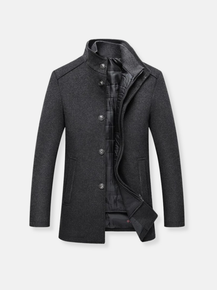 Wollener Trenchcoat für Herren