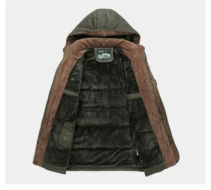 Thermische Herren Winterparka mit Mehreren Taschen